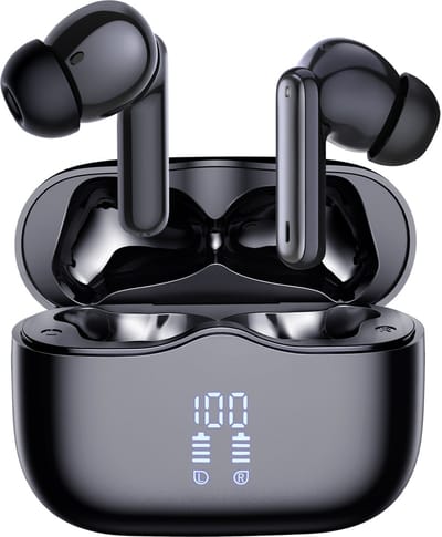 oTronica Draadloze Oordopjes - Active Noise Cancelling (ANC) oortjes - bluetooth - met LED Display - Zwart