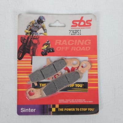 Plaquette de frein SBS pour Moto Kawasaki 85 KX 2001 à 2016 726RSI / SINTER / Paire Neuf