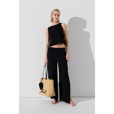 Karl Lagerfeld Karl Signature Beach Trousers Black Taglia: XS | Pantaloni Outlet | Donna | Nero
