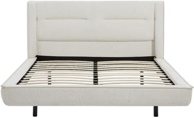 Vente-unique Bedframe stof beige 140 x 190 cm