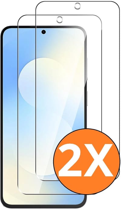Screenprotector Geschikt voor Samsung Galaxy S26 FE / S25 FE / S24 FE - Beschermglas - gehard glas – tempered glass - 2 Stuks