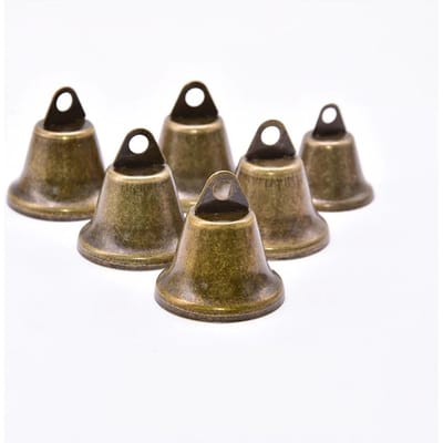Clochettes vintage en bronze pour bétail et moutons, fabrication de carillons éoliens pour festival, fête, fenêtre, porte, pendentif, décoration de maison 26mm