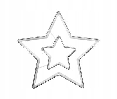 Sternform Koekjesform met Starretje en gat - 5,8 cm