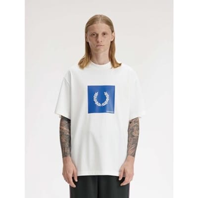 T-Shirt Fredperry Fp Box Graphic T-Shirt - Fashion Wear - Volwassen