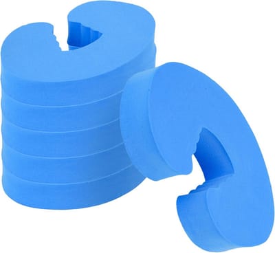 Deur Stopper - Vinger Klem Bescherming - Kinderen Beveiligen - Zacht Schuim Materiaal - 6 Stuks - Blauw