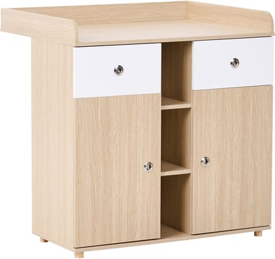 DELISLE - Verzorgingstafel - Lichtbruin - Vezelplaat