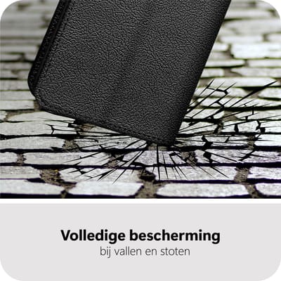 Just in Case hoesje geschikt voor Xiaomi Redmi A5 Hoesje met Pasjeshouder - Bookcase Classic - Zwart