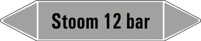Stoom 12 bar leidingmarkering op vel 126 x 26 mm - 5 per vel