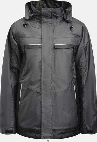 Jobman 1284 Shell Jacket 65128436 - Donkergrijs/Zwart - S