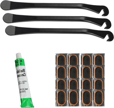 Set van 3 Metalen Fietsluchtband Hevels 11.7 x 1cm met Plaksets en Fietslijm voor Mountainbikes en Racefietsen