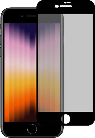 Screenprotector - Geschikt voor Apple iPhone SE (2022) - Privacy Filter - Beschermglas - Gehard Glas - Tempered Glass - Screen Protector