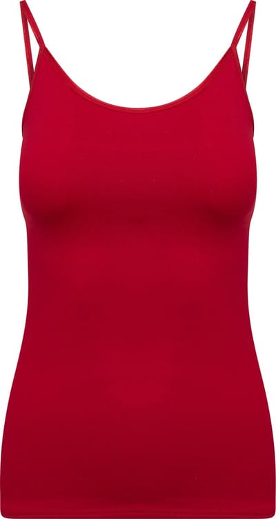 RJ Bodywear - Pure Color - Dames Spaghetti Top - Donkerrood - XL
