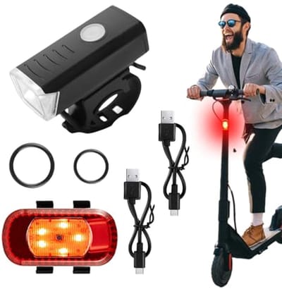 Fietsachterlicht voor nachtritten, fietsachterlicht, fietslamp, achterlichten IPX5, waterdicht, transparant, veiligheidszaklamp voor volwassenen, mannen, vrouwen, straat