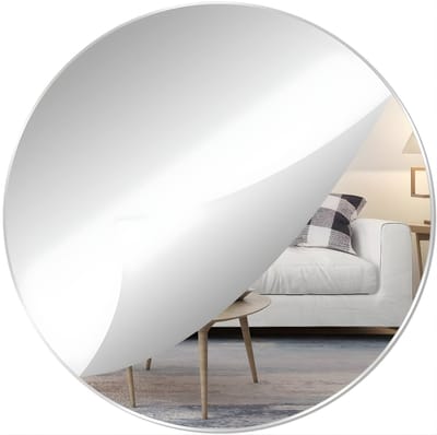AHD® Spiegel - Wandspiegel - Passpiegel - Plakspiegel - Deurspiegel - Zilver - 30cm x 30cm x 1cm