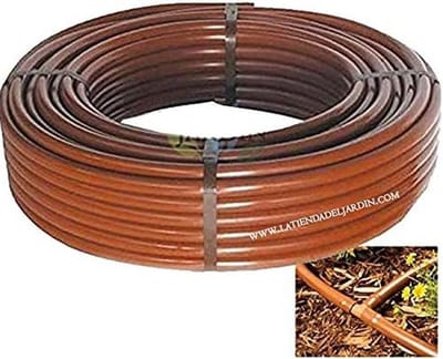 Druppelslang - Irrigatiebuis - Tuin water geven - UV- en chemicaliënbestendig - 100 meter - Bruin