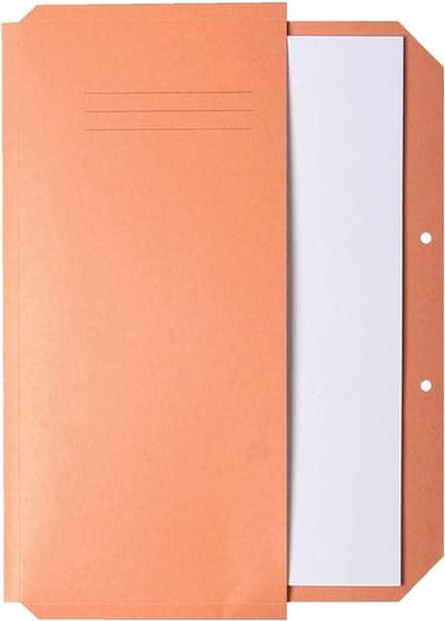 Bijlagenmap quantore a4 lang open chamois | 50 stuks