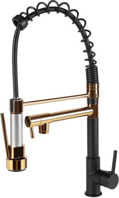 Dailygoods- Keukenkraan met 360° draaibare handdouche - Uittrekbare kraan - Sproeimodus - Hoogwaardig roestvrij staal - Duurzaam en solide - Keukenmengkraan