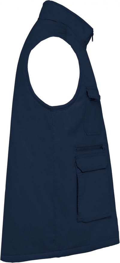 WK. Designed To Work Gewatteerd unisex gilet in polykatoen met veel zakken WK607 - Navy - 5XL