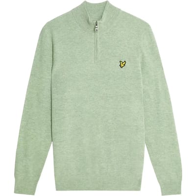 Lyle & Scott - Trui Met Rits - Lichtgroen - L (40)