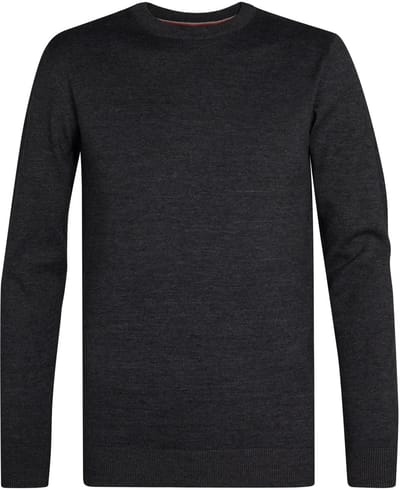 Petrol Industries Heren Fijngebreide Trui - Regular Fit - Ronde Hals - Truien Heren - Pullover - Zwart - Maat L