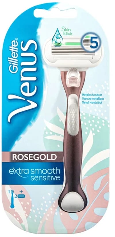 Gillette Venus Pro Smooth Sensitive Scheersysteem - Voor de Gevoelige Huid - 1 Handvat + 2 Scheermesjes