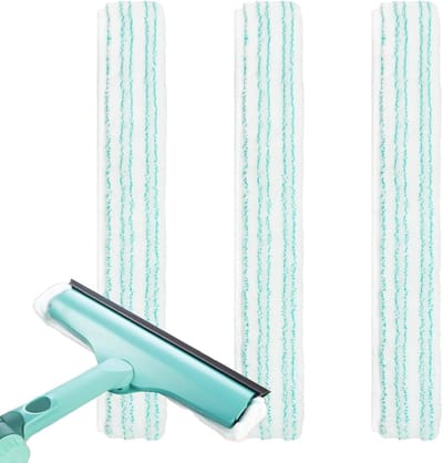Vervangende wisserbladen - Wisserpads - Ramen Schoonmaken - Effectieve Vuil Verwijdering - 32 cm - Wit/Groen