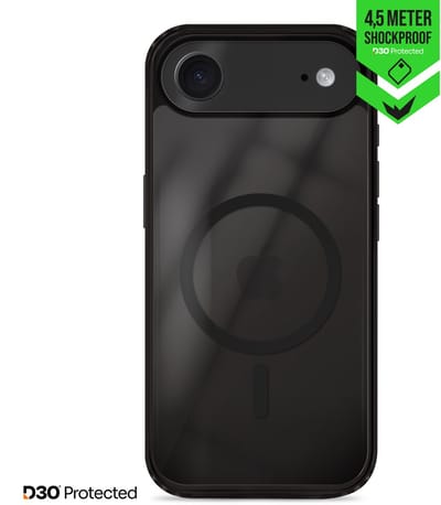 Striker Hoesje geschikt voor Apple iPhone Air MagSafe Telefoonhoesje Hardcase | Striker X-Core Xtreme Impact Backcover Shockproof | Geschikt voor MagSafe | Geschikt voor Draadloos Opladen met Magnetische Ring | Geschikt voor MagSafe Case - Zwart