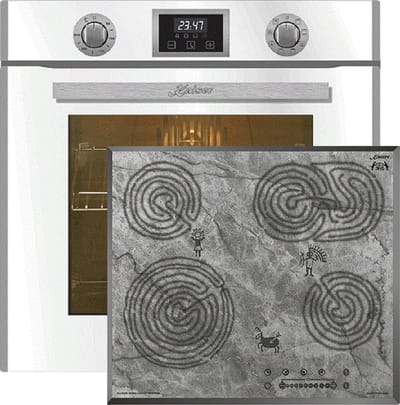 Kaiser - Inbouwoven - EH 6326 W - elektrische oven - Elektrische kookplaat - 1-voudige telescoopgeleider - 79L - incl. lektrische kookplaat - KCT 6715 F Era - 60 cm
