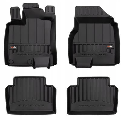 FROGUM 3D Gummimatten Set – Passend für Nissan Qashqai I (2006-2013) – Hohe 6 cm Kanten – TPE – Geruchlos & Schwarz