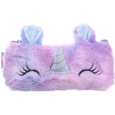 Peluche Licorne Adorable Trousse à Crayons Licorne Kawaii Filles Estuche Para Lpices pour Trousse Astuccio Toile Scolaire School Cartuchera Haute Qualité violet