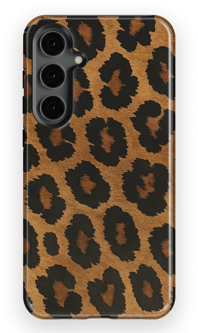 DripCase Luipaard Hoesje Samsung Galaxy S24 Plus | Backcover met Mag | Hoesje met Dierenprint Samsung Galaxy S24 Plus Leopard Dark