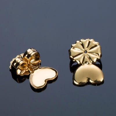 Rehausseur d'oreille hypoallergénique, convient aux boucles d'oreilles à tige, boucles d'oreilles de soutien du lobe de l'oreille, boucles d'oreilles à tige papillon tendance, écrou arrière pour femmes or