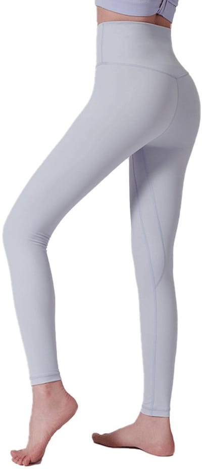 Leggings voor Vrouwen - Hoge Taille met Buikcontrole en Blickdicht - Voor Sport, Yoga en Gym - Voor Vrouwen en Meisjes - Sportlegging - 1 Stuk -neushoorngrijs, S