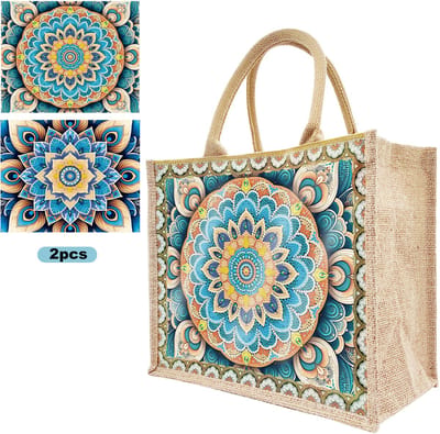 Tas met 2 paintings - HBD310 - Mandala - diamond painting - compleet pakket - Diamond painting by Wietske