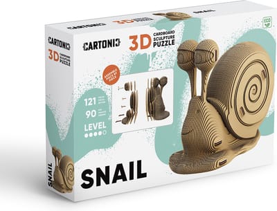 Cartonic - SNAIL - 3D puzzel- puzzels- DIY- kinderen en volwassenen