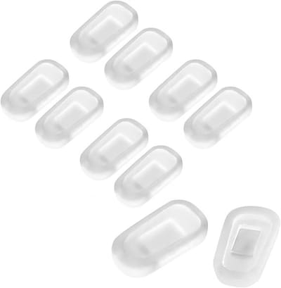 Bril Neus Pads - 5 paar - Anti-slip Neus Pads - Vervangende neuspads - Siliconen Neus Pads - Brillenaccessoires - Neusbeschermers - Brillenonderdelen - Reparatiesets voor brillen - Dames en Heren - Wit