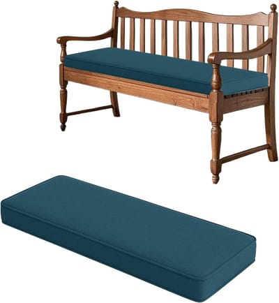 Buitenkussen Tuinbank - Zitkussen Terras - Comfortabel Zitten - Antislip Ontwerp - 150 x 30 cm - Donkerblauw
