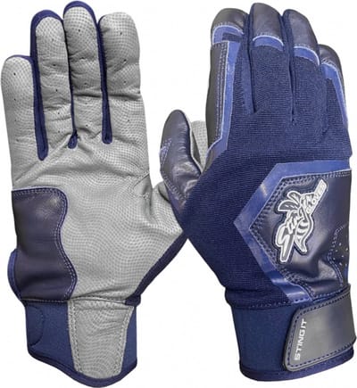 Stinger - MLB - Honkbal - Slaghandschoentjes - Sting Squad - Baseball Batting Gloves - Donkerblauw - Volwassenen - Small