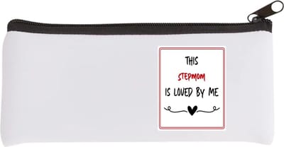 Akyol - this stepmom is loved by me Etui - Mama - iemand die houdt van zijn stiefmoeder - moeder cadeautjes - moederdag - verjaardag - geschenk - kado - 20 bij 9 cm