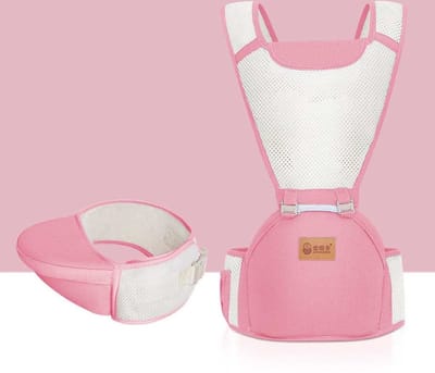 Babydrager Roze- Draagzak Rugzak Katoen voor pasgeboren tot peuters ,Baby carrier, ergonomic baby carrier - Kinderkraft baby carrier