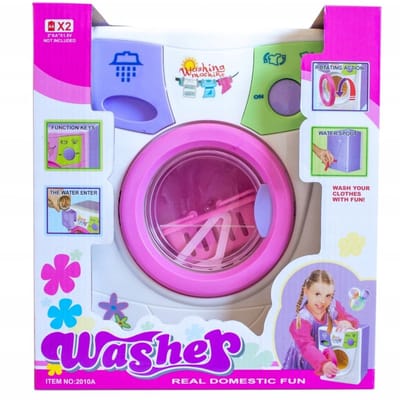 Washer Speelgoedwasmachine - Met echt water - Excl. 21 x AA 1,5V Batterijen