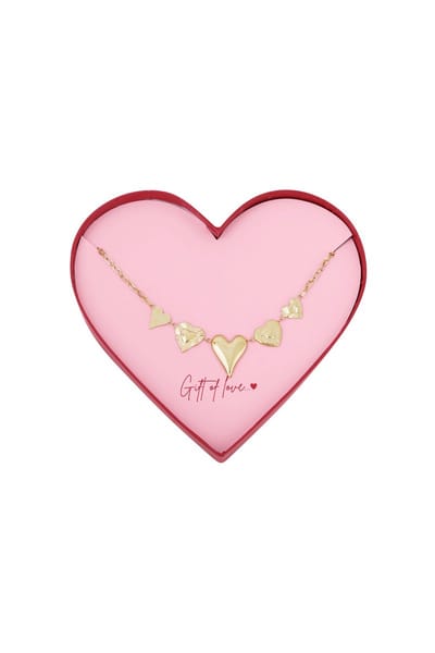 Goudlief gift of love stainless steel love ketting - Roestvrij staal - Verkleurt niet