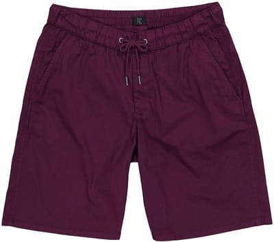 JP 1880 - Heren - Bermuda elastische tailleband - Donkerbordeaux - Maat L