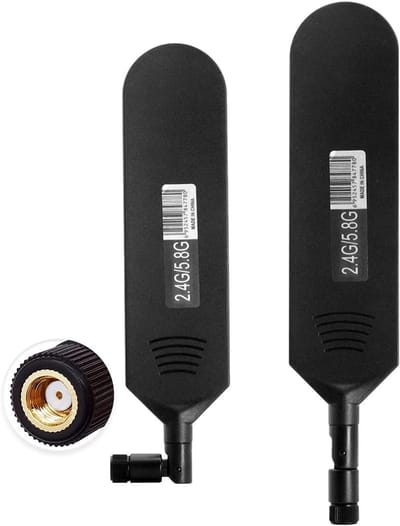 Dual Band WiFi Antenne 12dBi Hoge Versterking Omnidirectioneel voor Router en Netwerkkaart