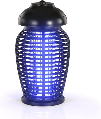 Elektrische Insectenvernichter - Waterdichte Muggenlamp voor Binnen en Buiten - Krachtige Vliegenlamp met 365nm UV Licht - Veilige Insectendoder met Ophanghaak - Ideaal voor Tuin en Camping