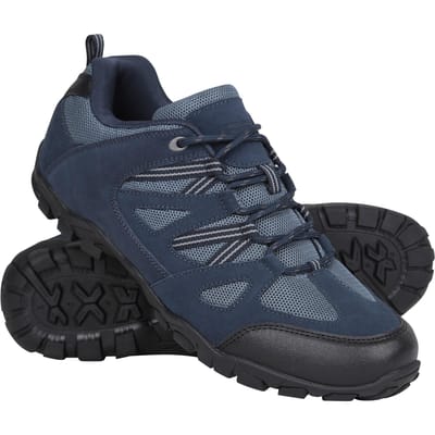 Mountain Warehouse Outdoor III Suède wandelschoenen voor heren (Donkerblauw)