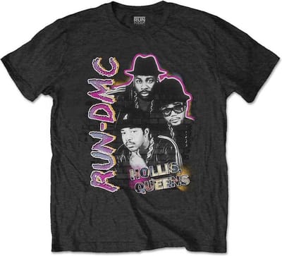 Run DMC - Hollis Queens Homage Heren T-shirt - S - Zwart
