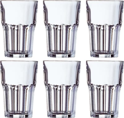 Arcoroc waterglazen/drinkglazen - 12x stuks - 350 ml - Granity serie - Bar/cafe benodigdheden - Water/fris/sapglas