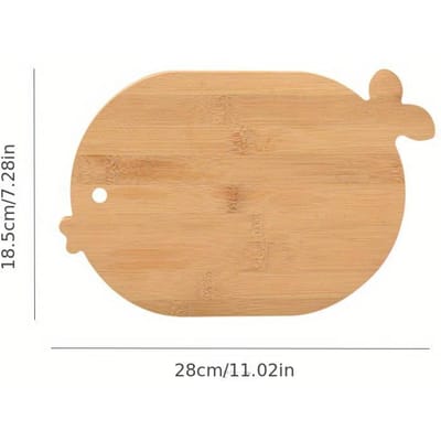 1 Stuk Creatieve Mini Dieren Bamboe Snijplank, Babyvoeding Sorteren Snijplank, Fruit Snijplank, Keuken Huis Snijplank globefish