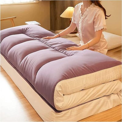 Futon Matras - Vloermatras Tatami - Comfortabel Slapen - Huidvriendelijke Stof - 120 x 200 cm - Grijs